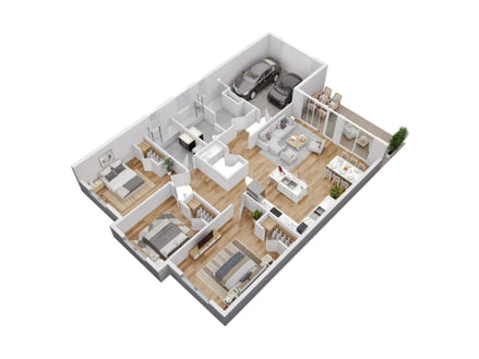 Plan 3D Meublé