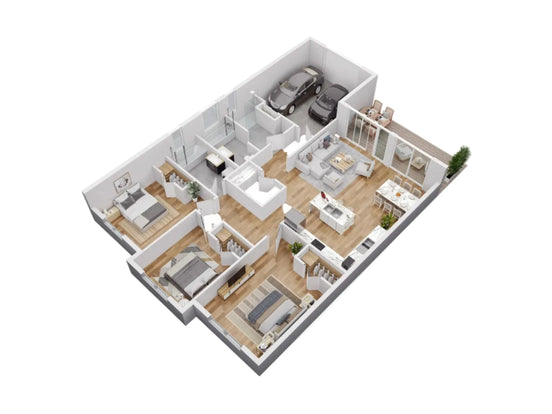 Plan 3D Meublé
